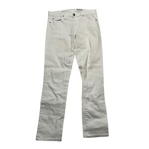 AG Adriano Goldschmied‎ Jeans Womens 29R White Prima Ankle Cigarette Leg Denim